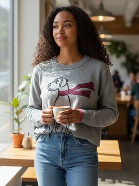 Boutique Cashmere blend Alashan sweater size M